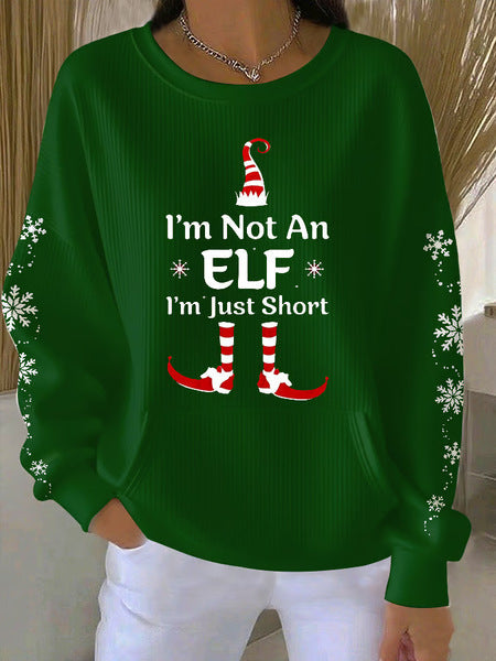 Loose outer wear lazy wind snowflake Christmas tree mix and match casual commuter sweater m302516