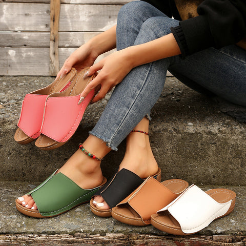 Sandales à talons compensés pour femmes, chaussures à semelle épaisse, commerce extérieur, m3331162