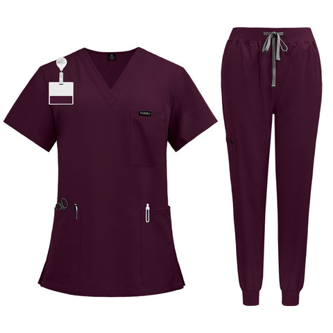 Short-sleeved hand washing clothes women's skin management nurse clothes m302819