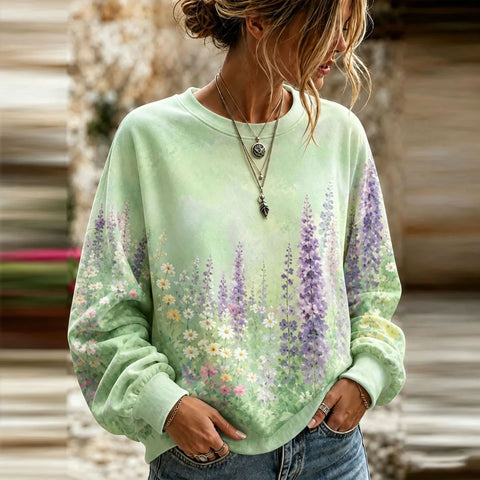 Autumn and winter crew neck 3D printed long-sleeved comfortable casual sweater FF303435 05