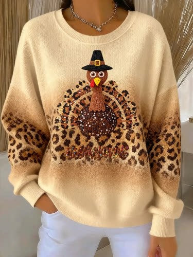 Huacai woolen sweater women sweater cartoon digital printing FF303420 05