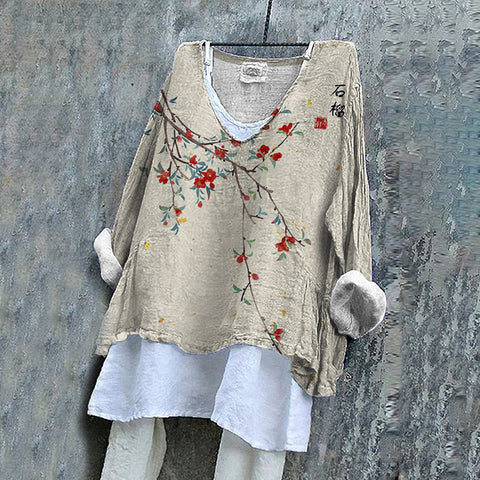 Pull décontracté à manches longues et col rond, imprimé, T-shirt une pièce m301042