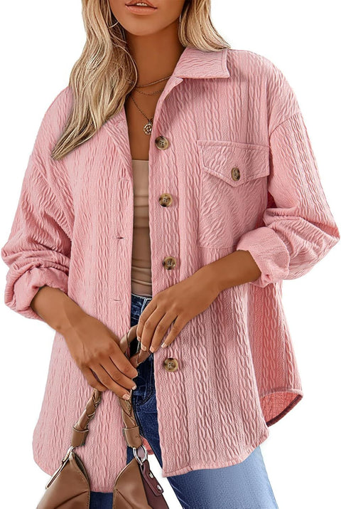 Chemise polyvalente à revers, manches longues, doublure m300555 