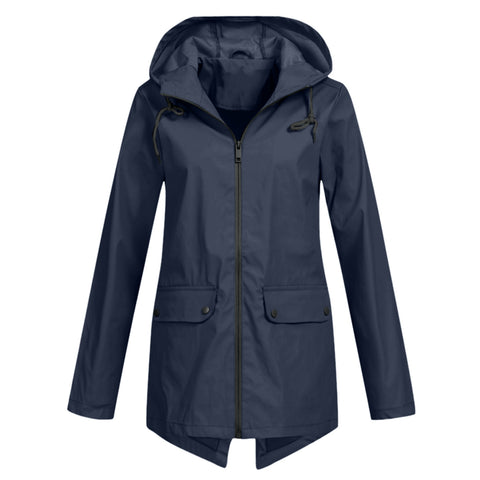 Veste coupe-vent légère à capuche et fermeture éclair pour l'extérieur, coupe-vent fine, m300472 