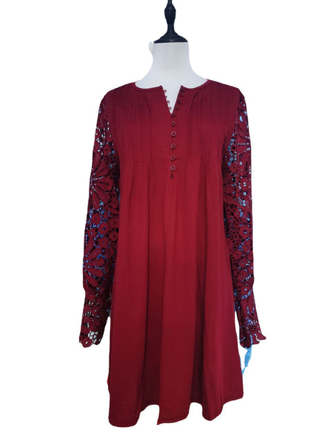 Robe à manches longues en dentelle m300734 