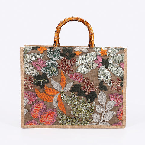 Sac fourre-tout à paillettes, sac à main tissé, sens du luxe pour femme m3331196 
