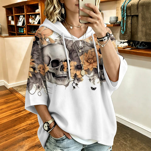 3D Digital Printed Top Women's Pullover Hooded Sweater FF303414