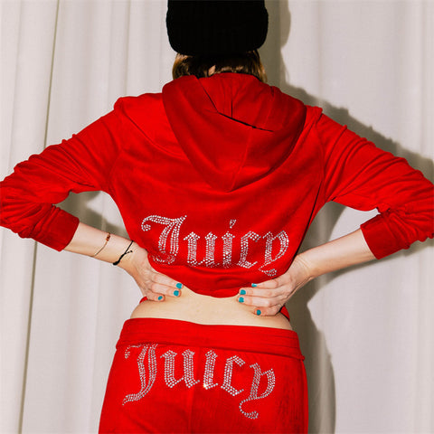 Hot Diamond Korean Fleece Sports and Leisure Suit Two-piece Set m301811
