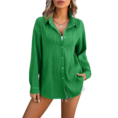 Chemise ample à texture ondulée pour femme m300962 