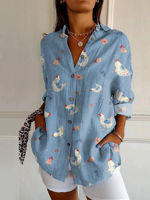 Chemise à sept manches, imprimé animal 3D, m301214 