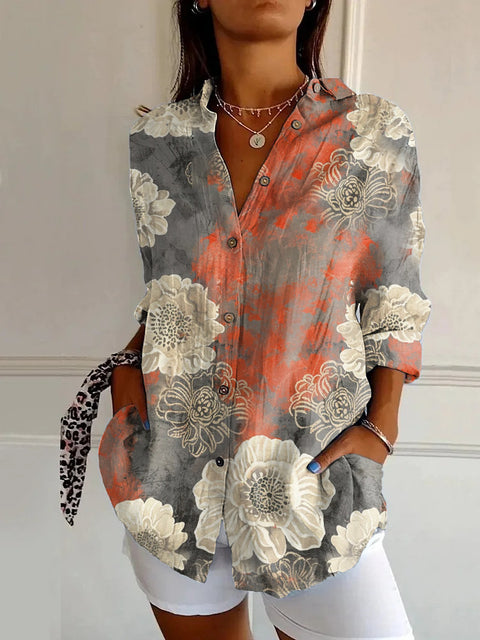 Chemise à sept manches, imprimé animal 3D, m301214 