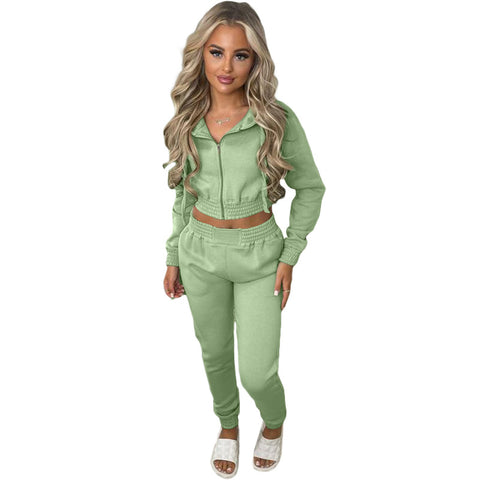 women's clothing fleece sweater hooded sports and leisure suit m301812