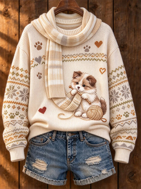 Huacai woolen sweater women sweater cartoon digital printing FF303420 05