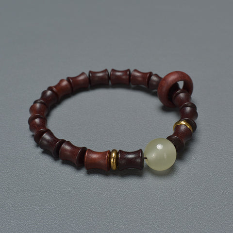 Bracelet à dix-huit graines Duobao Bodhi pierre rouge providence perles de Bouddha à dix-huit fils m3331279 