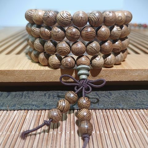 Guofeng 108 Armbänder, Sandelholzperlenarmbänder, verschiedene handgehaltene chinesische Knoten-Rosenkränze m3331293