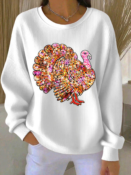 Loose outer wear lazy wind snowflake Christmas tree mix and match casual commuter sweater m302516