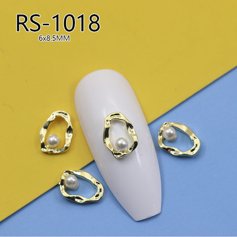 Bijoux d'ongles creux style baroque vintage, motif zircon, modèle m3331220