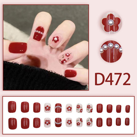 Manucure vent tempérament élégant et frais glace strass transparent amovible portable ongle m5010688