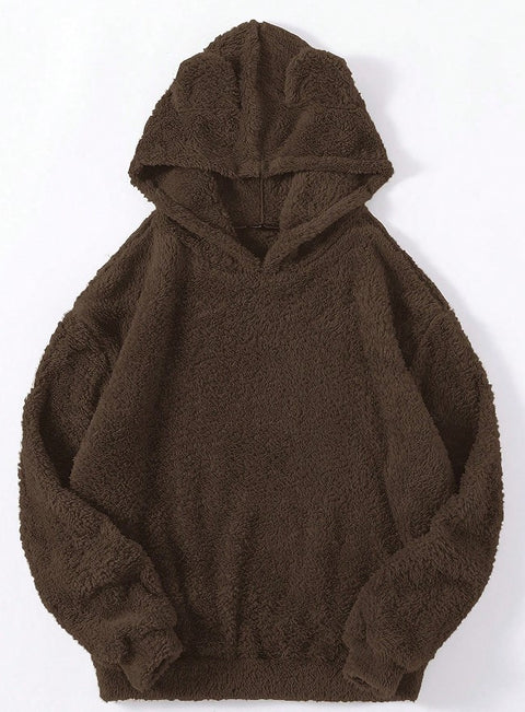 Neuer flauschiger Thermopullover mit Hasenohren und Kapuze m300439 