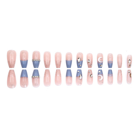 Manucure vent tempérament élégant et frais glace strass transparent amovible portable ongle m5010688
