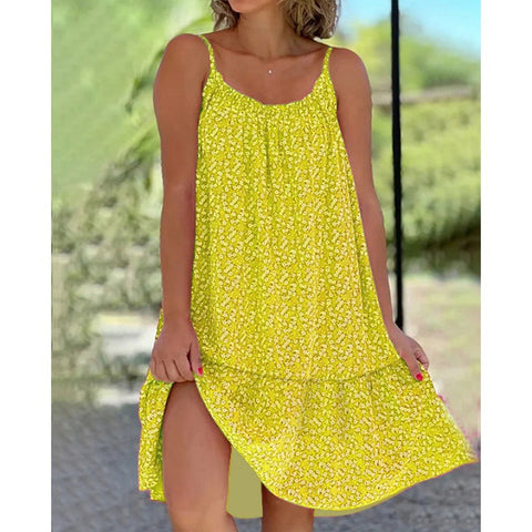 Robe grande taille à imprimé floral et volants M300185 