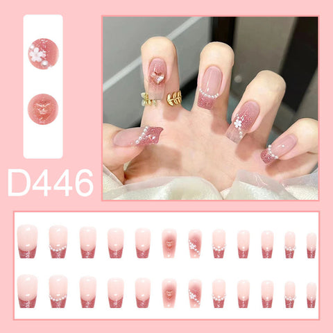 Manucure vent tempérament élégant et frais glace strass transparent amovible portable ongle m5010688
