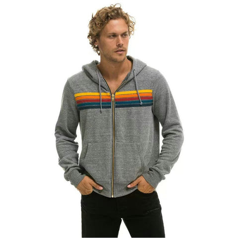 Women's casual rainbow long-sleeved hooded sweater m301777