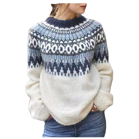 Pull acrylique épais aiguille épaissie pull jacquard m300563 