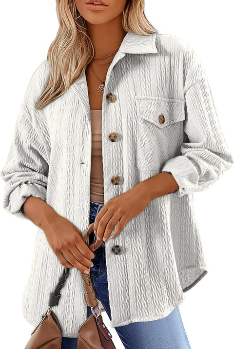 Chemise polyvalente à revers, manches longues, doublure m300555 