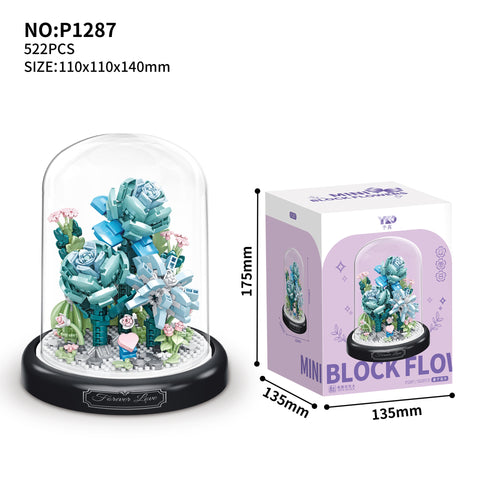 Nouveau assemblage bloc de construction Bouquet Micro Grain Rose tournesol ornement M3330979 