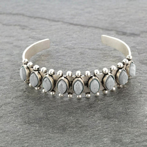 Bohemian style turquoise open bracelet 3331095