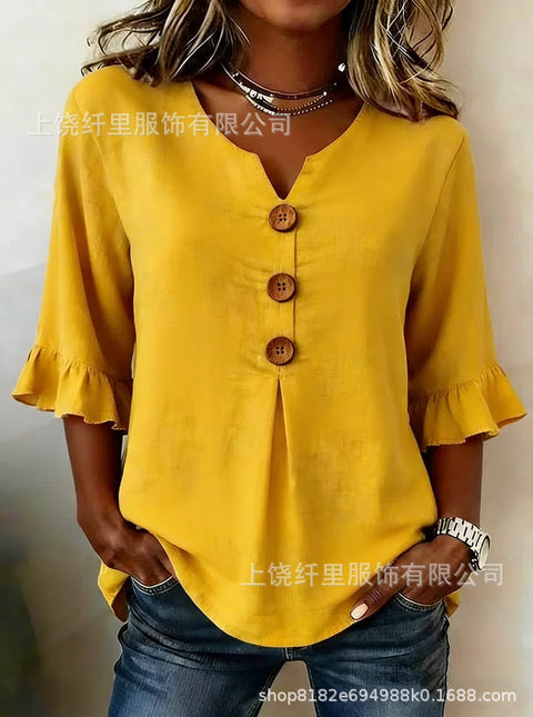 Haut cardigan à boucle et manches longues pour femmes, imprimé floral numérique 3D m302703