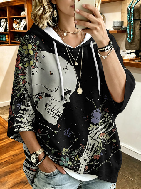 3D Digital Printed Top Women's Pullover Hooded Sweater FF303414
