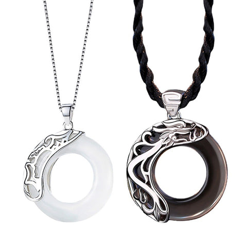 Collier pendentif rétro simple Soleil, Lune et Étoiles m3331241
