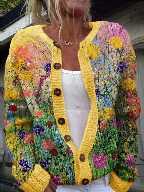 New cardigan knitted jacket women's clothing early spring and autumn source work m301722