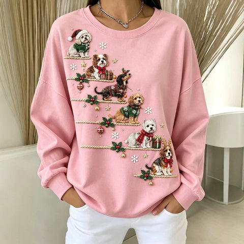 Casual Crew Neck Duck Pattern Sweater FF303438 05
