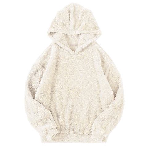 Neuer flauschiger Thermopullover mit Hasenohren und Kapuze m300439 
