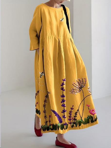 Robe femme à col rond, nouvelle collection m301069 