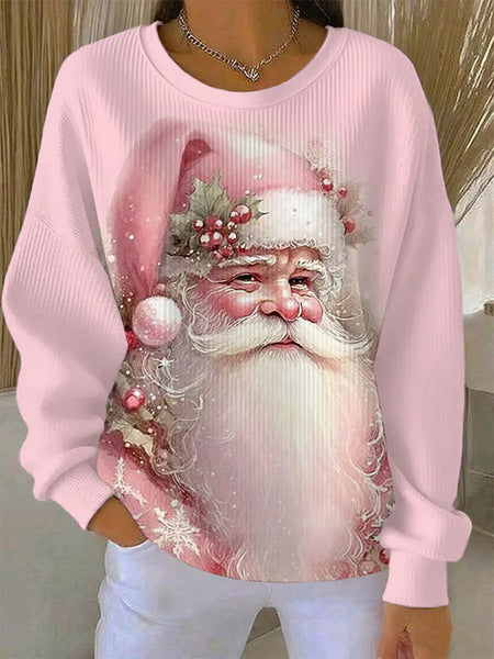 Loose outer wear lazy wind snowflake Christmas tree mix and match casual commuter sweater m302516