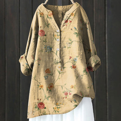 Autumn new long-sleeved comfortable printed fashion versatile shirt m301739