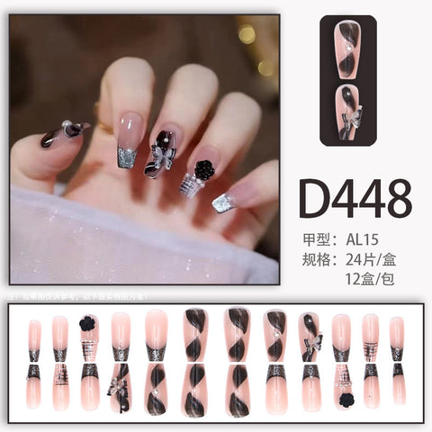 Manucure vent tempérament élégant et frais glace strass transparent amovible portable ongle m5010688