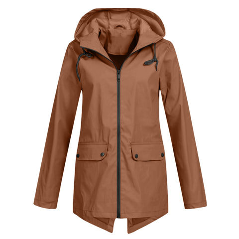 Veste coupe-vent légère à capuche et fermeture éclair pour l'extérieur, coupe-vent fine, m300472 
