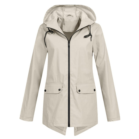 Veste coupe-vent légère à capuche et fermeture éclair pour l'extérieur, coupe-vent fine, m300472 