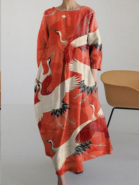 Robe femme à col rond, nouvelle collection m301069 