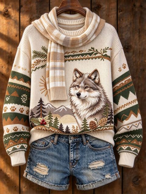 Huacai woolen sweater women sweater cartoon digital printing FF303420 02