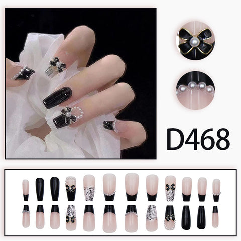 Manucure vent tempérament élégant et frais glace strass transparent amovible portable ongle m5010688