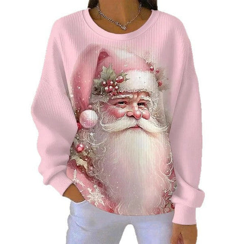 Loose outer wear lazy wind snowflake Christmas tree mix and match casual commuter sweater m302516