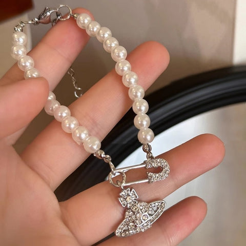 Bracelet en perles de céramique chinoise, bracelet féminin doux et mignon pour fille m3331322