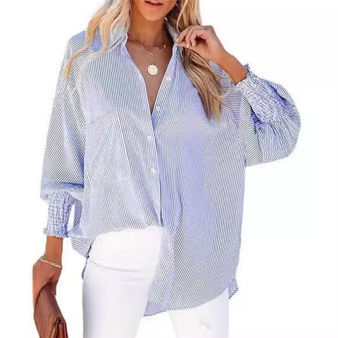 Langarm Lose Hemd Casual frauen Kleidung Neue Tasche Hemd Top m301376 