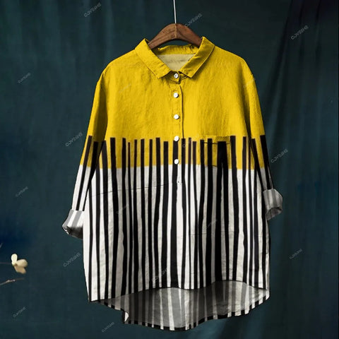 T-shirt ample à col ras du cou pour femme, grande taille, décontracté, imprimé, m301283 